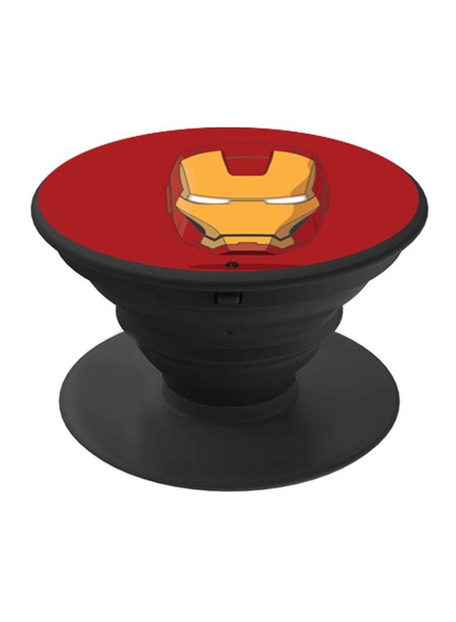 BP Iron Man Printed Pop Socket Phone Holder Red/Yellow/Black - Image 1