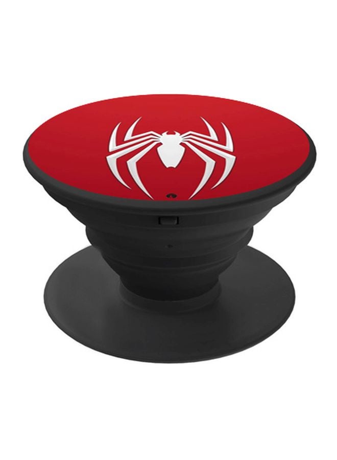 BP - Spider Man Logo Printed Pop Socket Phone Holder Red/White/Black - Image 1