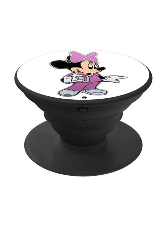 BP Mickey Mouse Printed Pop Socket Phone Holder Black/Pink/White - Image 1