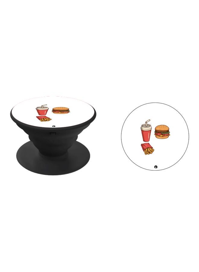 BP Food Printed Pop Socket Phone Holder White/Red/Black - Image 2