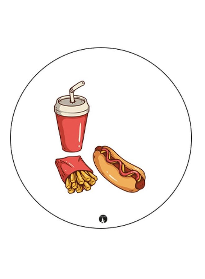 BP Cartoon Printed Pop Socket Phone Holder White/Red/Black - Image 2