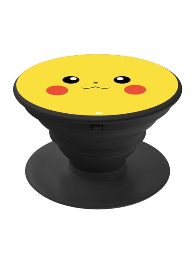 BP Pikachu Printed Pop Socket Phone Holder Yellow/Red/Black - Image 1
