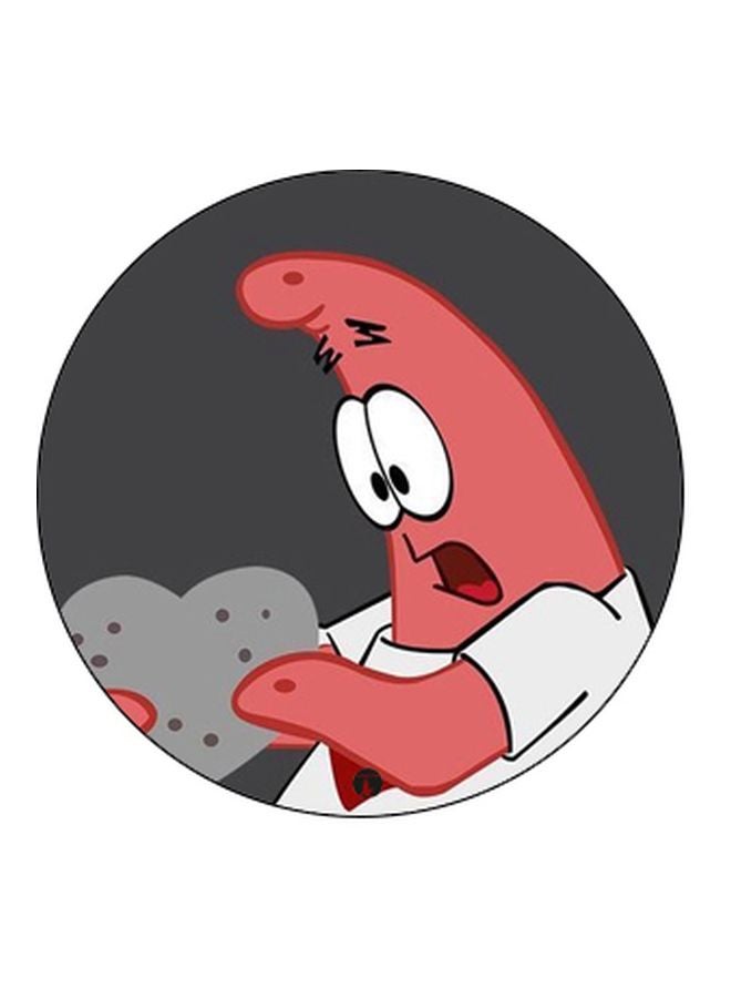 BP Patrick Star Printed Pop Socket Phone Holder Grey/Red/White - Image 2