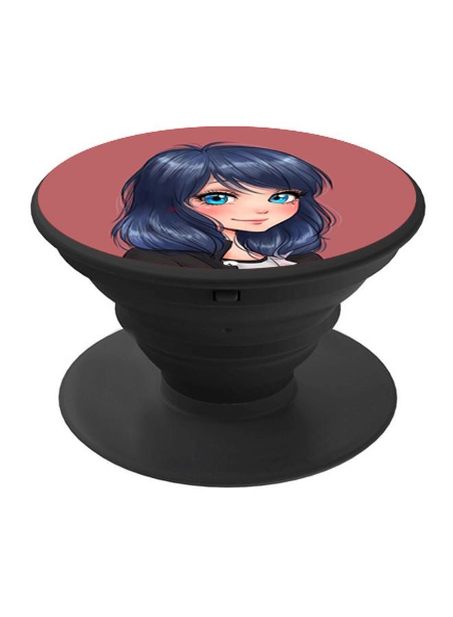 BP Girl Printed Pop Socket Phone Holder Pink/Blue/Black - Image 1