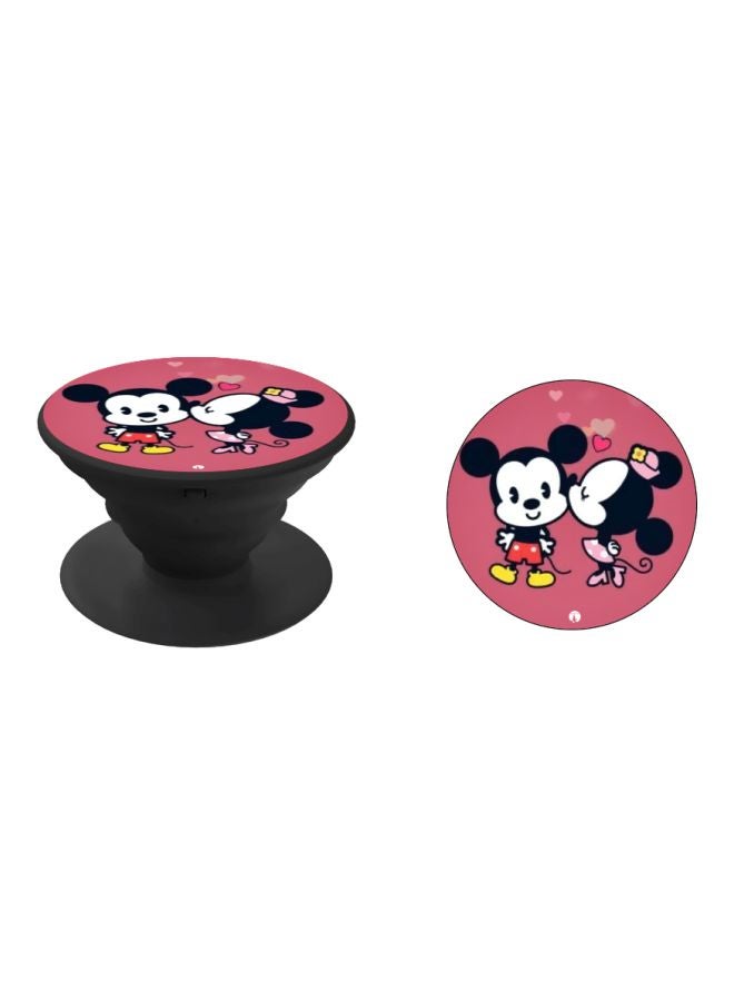 بي بي حامل هاتف بوب سوكيت بطبعة ميكي ماوس أسود/ وردي/ أبيض - Image 2