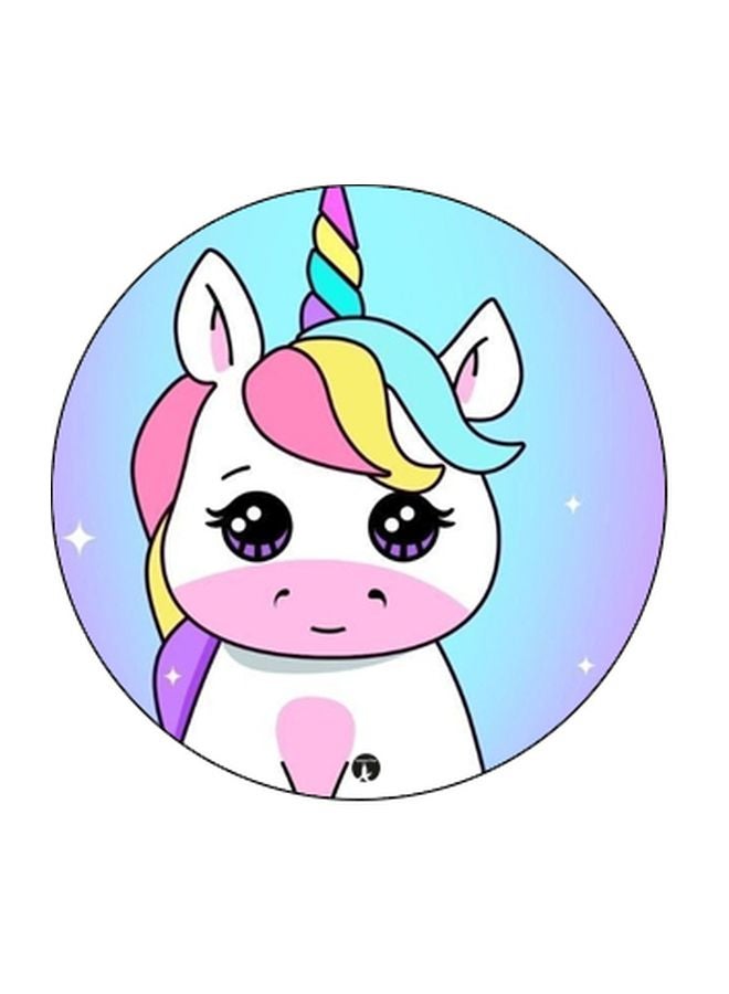 بي بي حامل هاتف بوب سوكيت بطبعة كرتونية على شكل يونيكورن الأسود/ الوردي/ الأزرق - Image 2