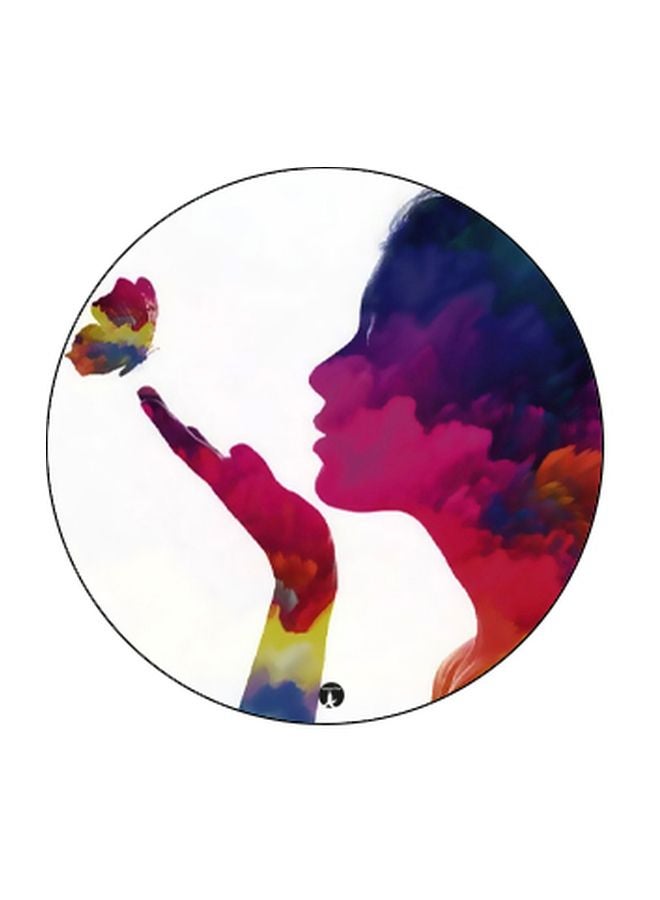 بي بي حامل هاتف بوب سوكيت بطبعة رسم أنمي أسود/ وردي/ أبيض - Image 2