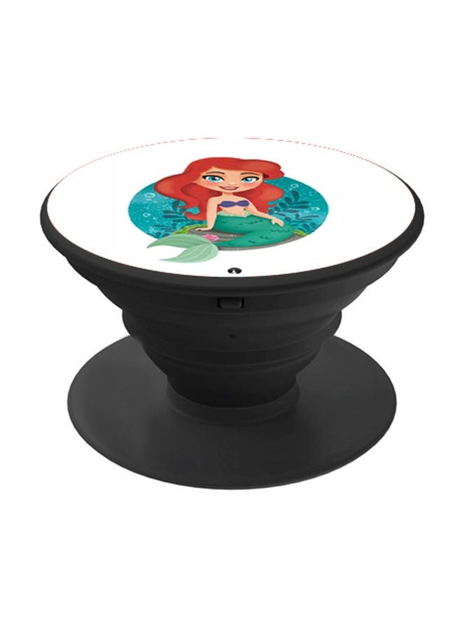 BP Ariel Printed Pop Socket Phone Holder White/Sea Green/Black - Image 1