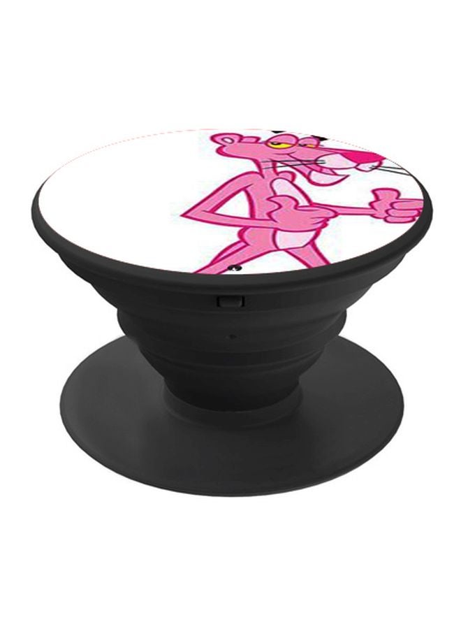BP Cartoon Printed Pop Socket Phone Holder White/Pink/Black - Image 1