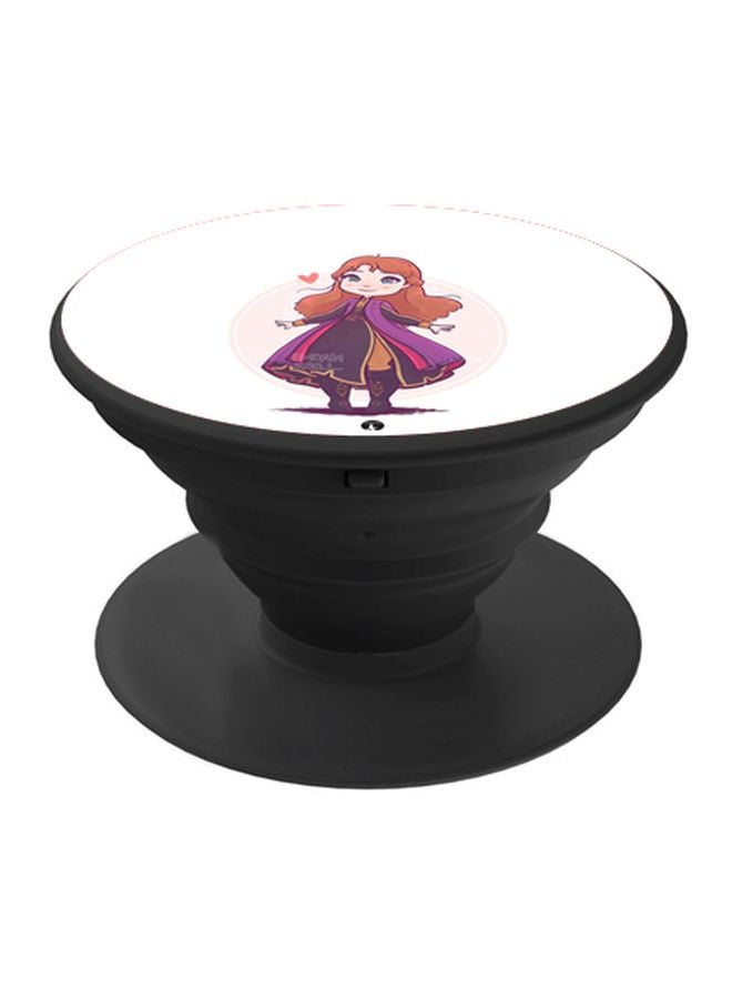 بي بي حامل هاتف بوب سوكيت بطبعة شخصية آنا أبيض/أرجواني/أسود - Image 1