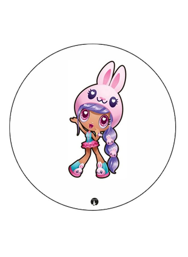 BP Cartoon Printed Pop Socket Phone Holder White/Pink/Black - Image 2