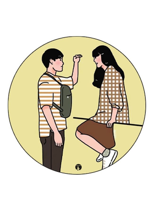 BP Cartoon Printed Pop Socket Phone Holder Yellow/Brown/Black - Image 2