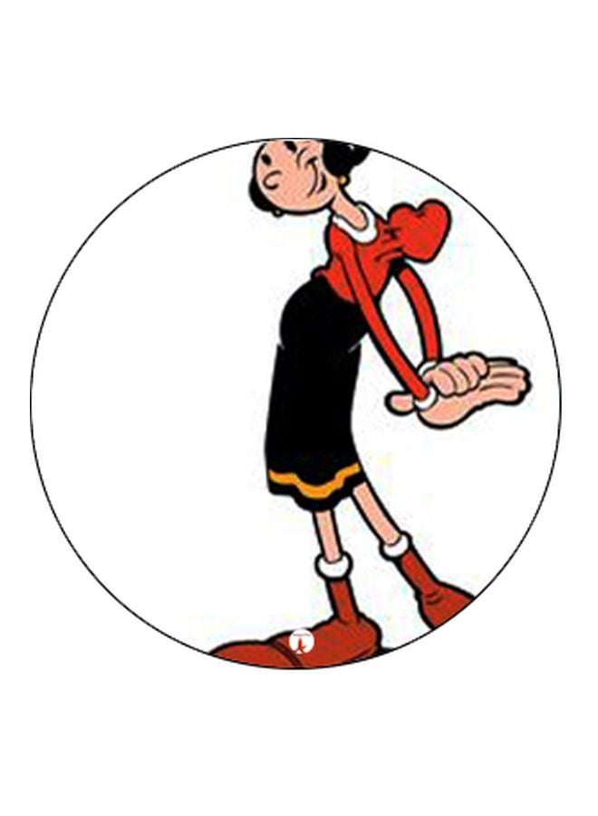 BP Olive Oyl Cartoon Printed Pop Socket Phone Holder White/Red/Black - Image 2
