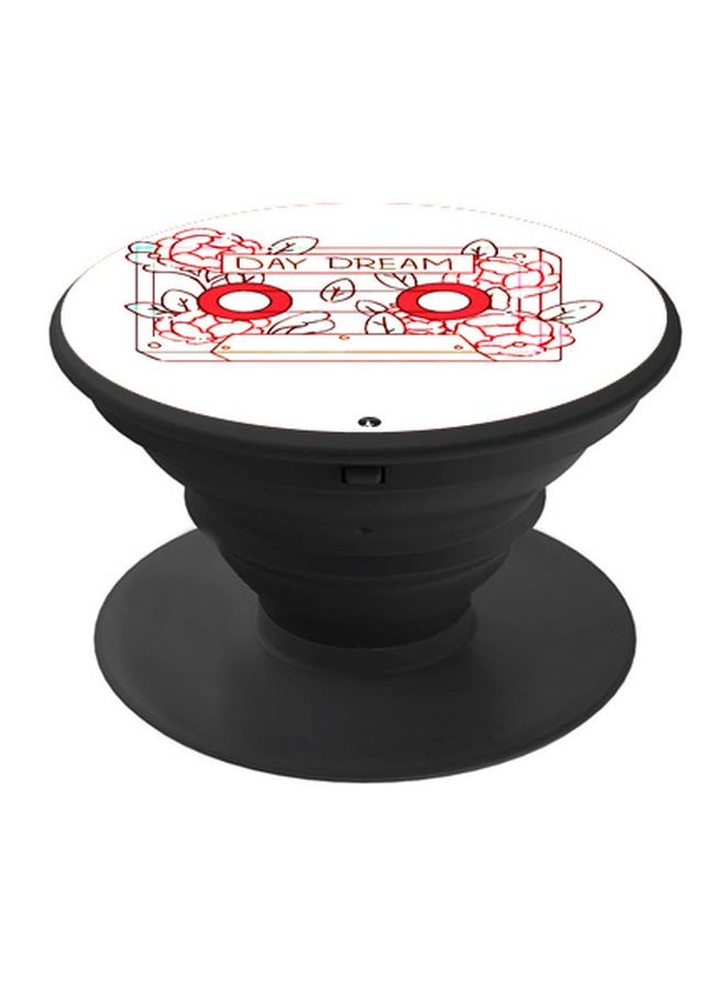 BP Printed Pop Socket Phone Holder White/Red - Image 1