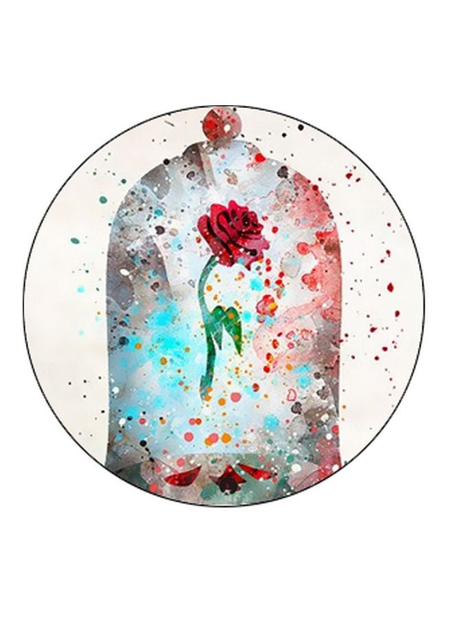 BP Rose Printed Pop Socket Phone Holder Beige/Blue/Red - Image 2
