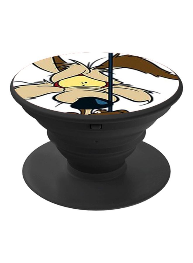 BP Roadrunner Printed Pop Socket Phone Holder White/Brown/Black - Image 1