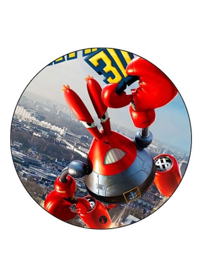 BP Mr. Krabs Printed Pop Socket Phone Holder Red/Grey/Black - Image 2