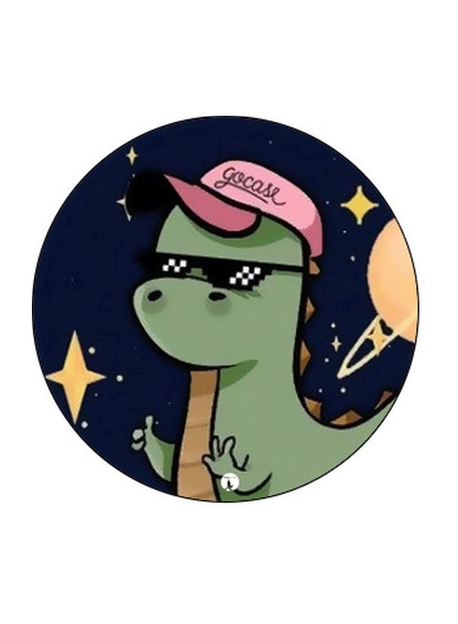 BP Cartoon Dinosaur Printed Pop Socket Phone Holder Green/Blue/Pink - Image 2