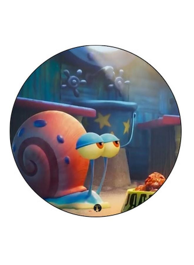 BP Cartoon Snail Printed Pop Socket Phone Holder Blue/Orange/Black - Image 2