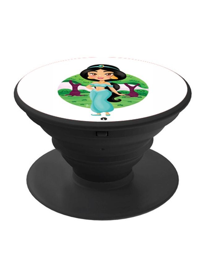 BP Jasmine Printed Pop Socket Phone Holder White/Blue/Black - Image 1