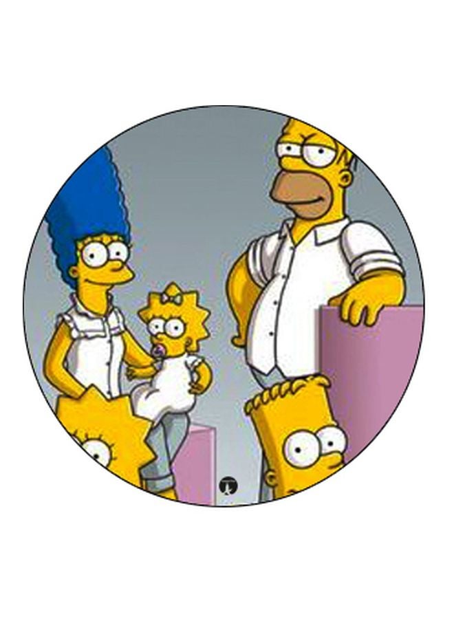 BP The Simpsons Printed Pop Socket Phone Holder Grey/Yellow/Black - Image 2