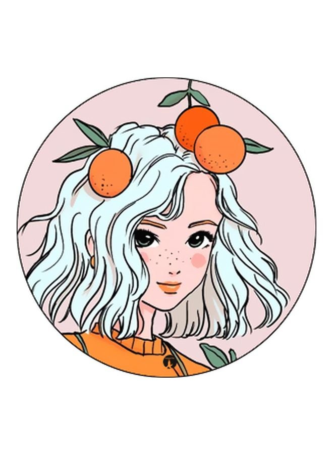 BP Cartoon Printed Pop Socket Phone Holder Orange/White/Black - Image 2