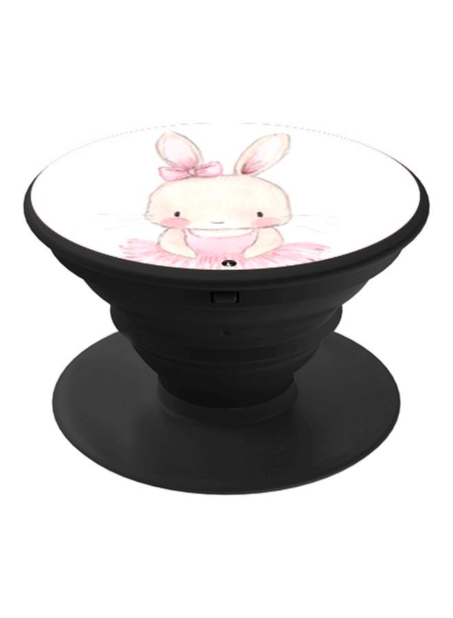 BP Rabbit Printed Pop Socket Phone Holder White/Pink/Beige - Image 1
