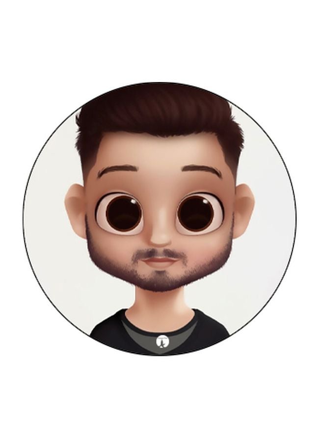 BP Cartoon Printed Pop Socket Phone Holder White/Beige/Brown - Image 2
