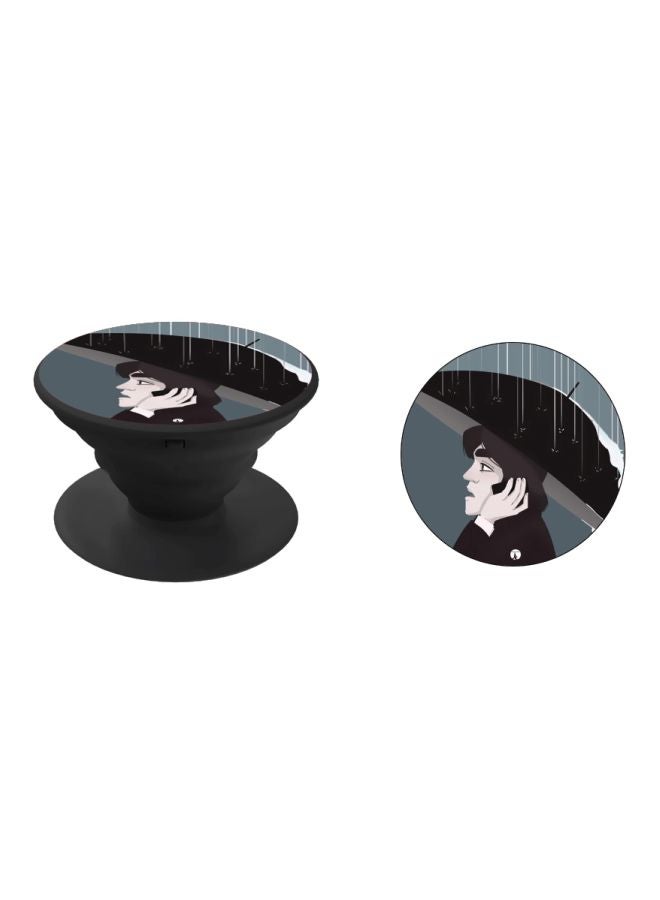 BP Cartoon Printed Pop Socket Phone Holder Grey/Blue/Brown - Image 2