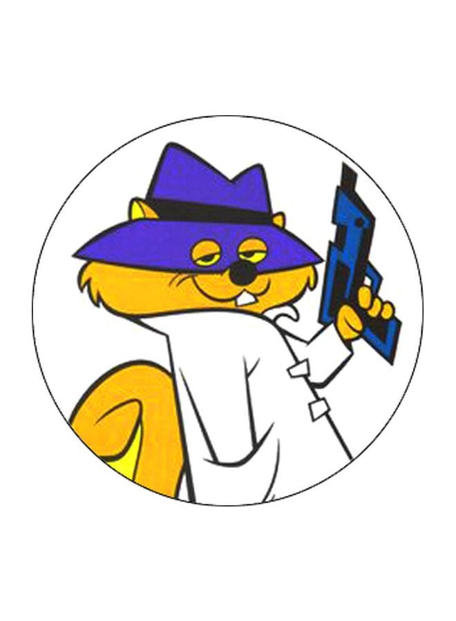 BP Cartoon Printed Pop Socket Phone Holder Black/White/Yellow - Image 2