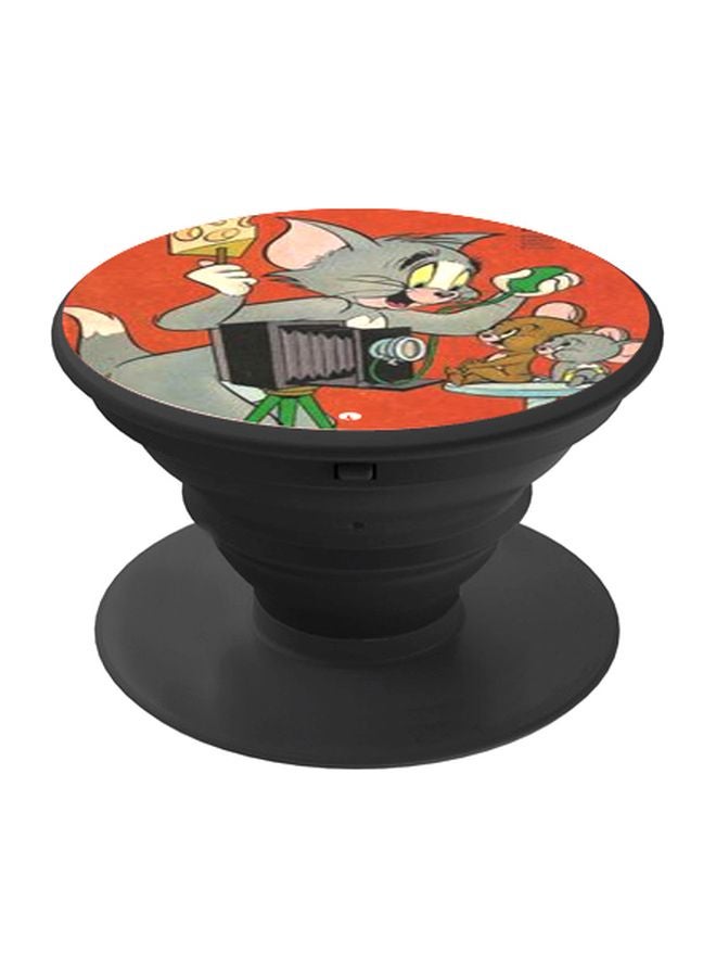 BP Tom And Jerry Printed Pop Socket Phone Holder Black/Grey/Brown - Image 1