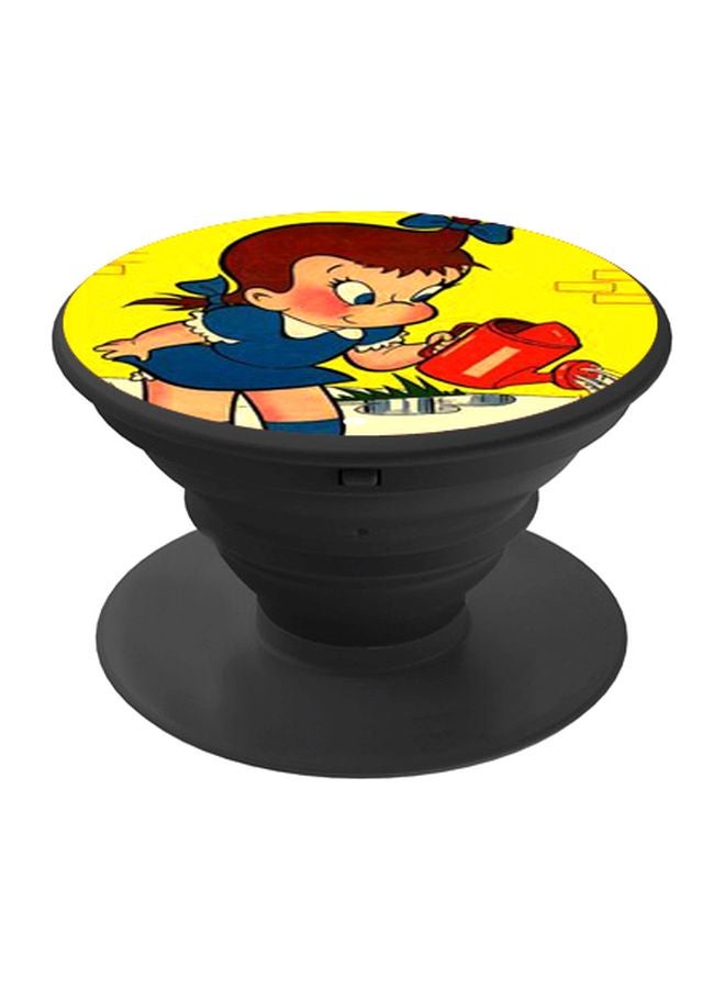 بي بي حامل هاتف بوب سوكيت بطبعة شخصية أودري الصغيرة أسود/أزرق/أصفر - Image 1