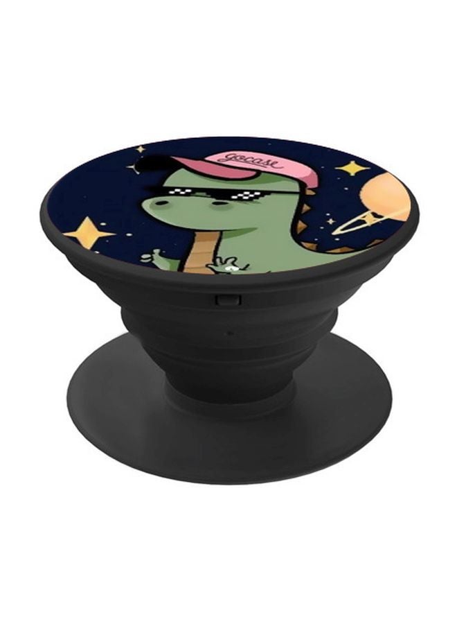 BP Cartoon Dinosaur Printed Pop Socket Phone Holder Green/Blue/Pink - Image 1