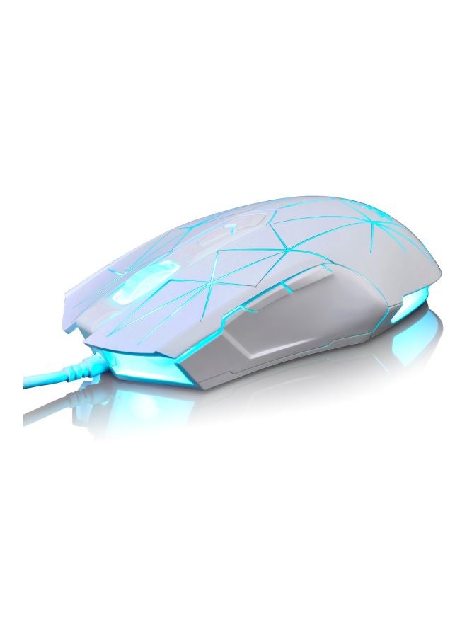Ajazz AJ52 Backlit Modes Wired E Sport Gaming Mouse Grey/Blue - Image 2