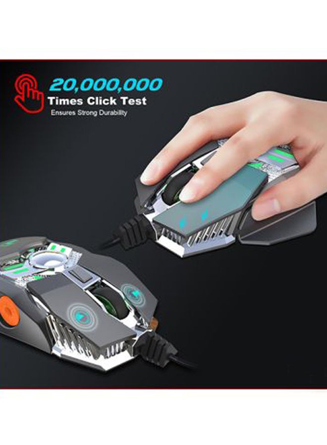 HXSJ Wired Gaming Mouse Grey  - Image 5