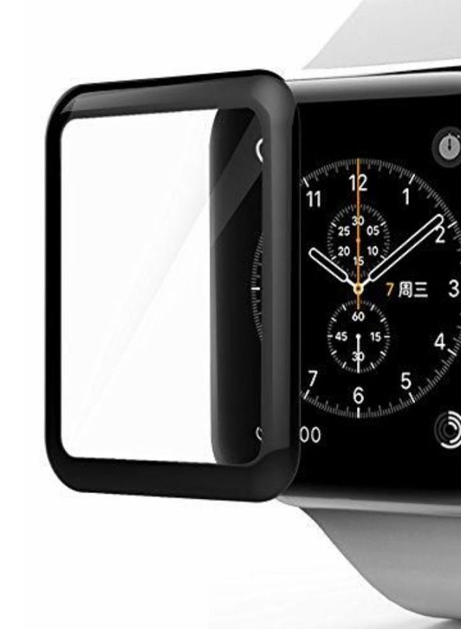 Nike Edition 3D Tempered Glass Screen Protector For Apple Watch Black/Clear
