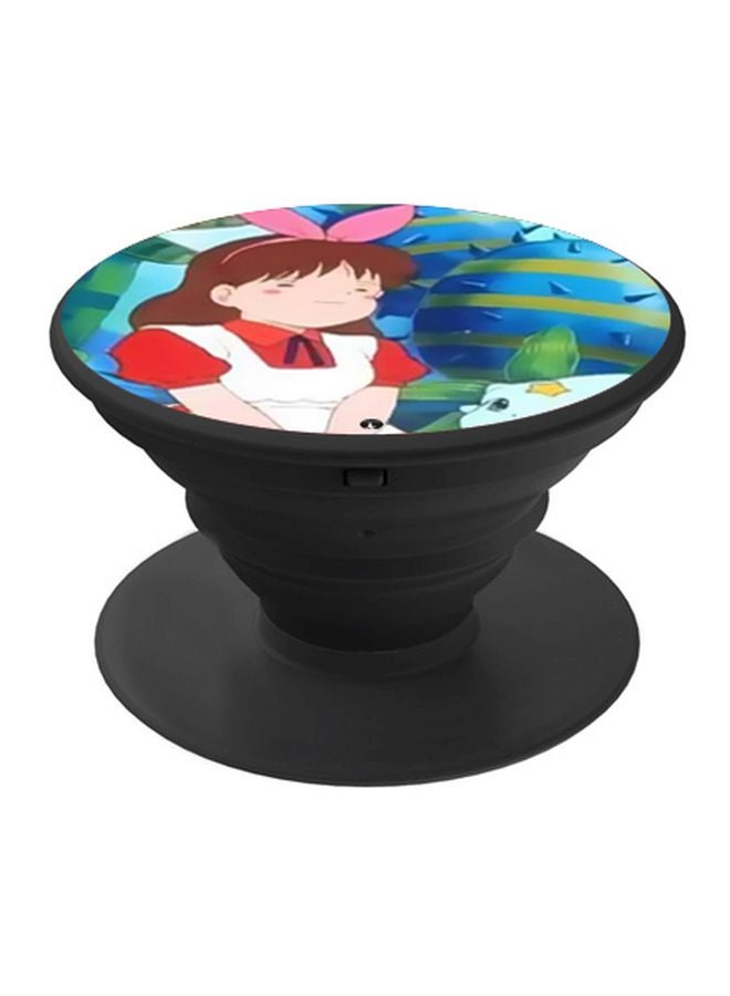 BP Cartoon Printed Pop Socket Phone Holder Blue/Red/Black - Image 1