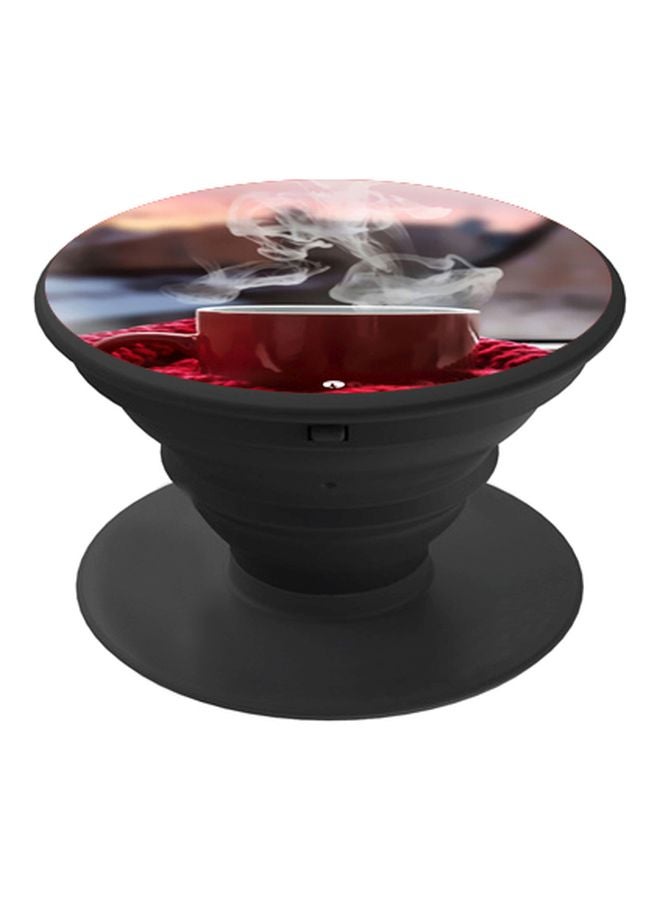 BP Cup Printed Pop Socket Phone Holder Red/Beige - Image 1