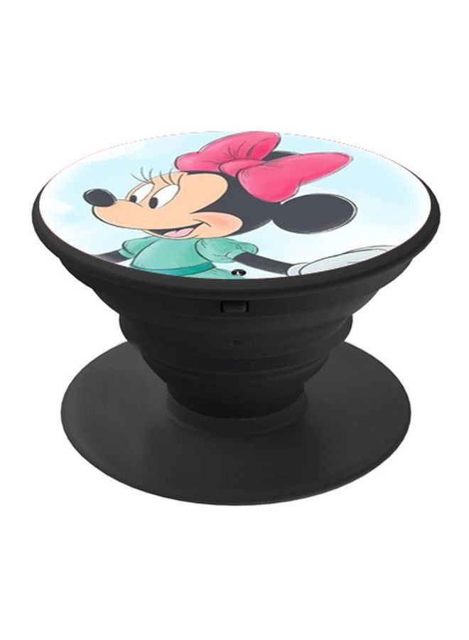 BP Minnie Mouse Printed Pop Socket Phone Holder Black/Blue/Pink - Image 1