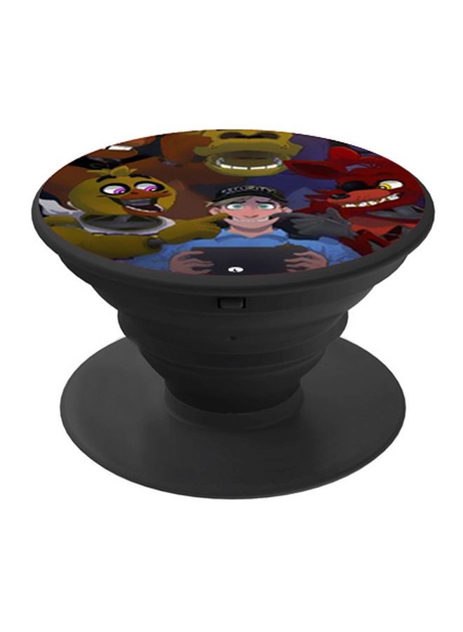 BP Cartoon Printed Pop Socket Phone Holder Green/Red/Black - Image 1