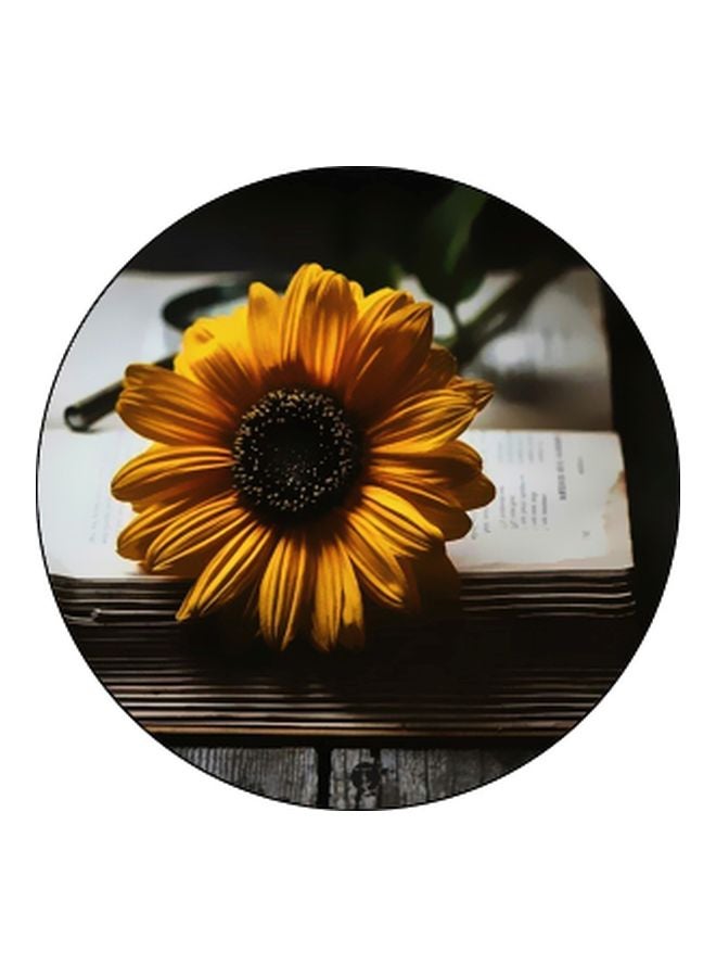 BP Sunflower Printed Pop Socket Phone Holder Yellow/Green/White - Image 2