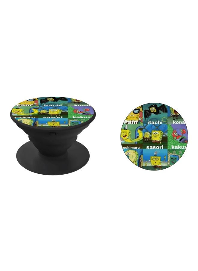 BP Spongebob Printed Pop Socket Phone Holder Yellow/Green/Blue - Image 2