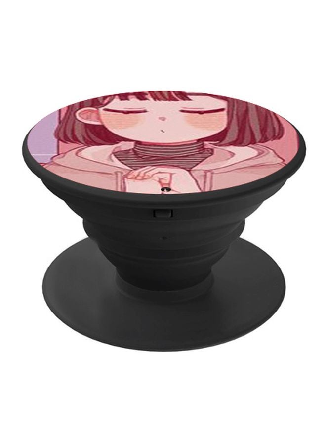 بي بي حامل هاتف بوب سوكيت بطبعة فتاة كرتونية وردي/ بيج/ أرجواني - Image 1