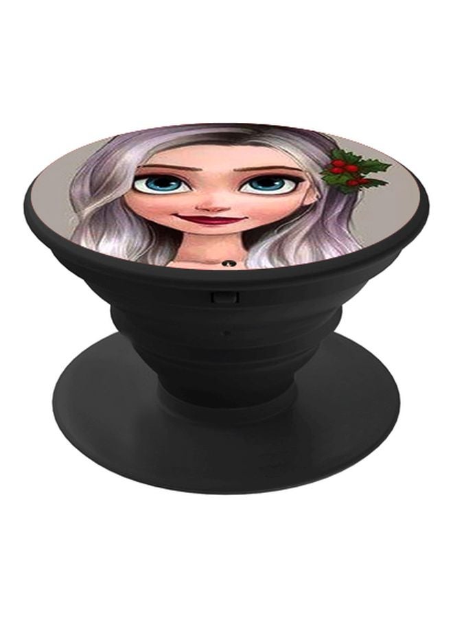 BP Girl Printed Pop Socket Phone Holder Beige/Green/Black - Image 1