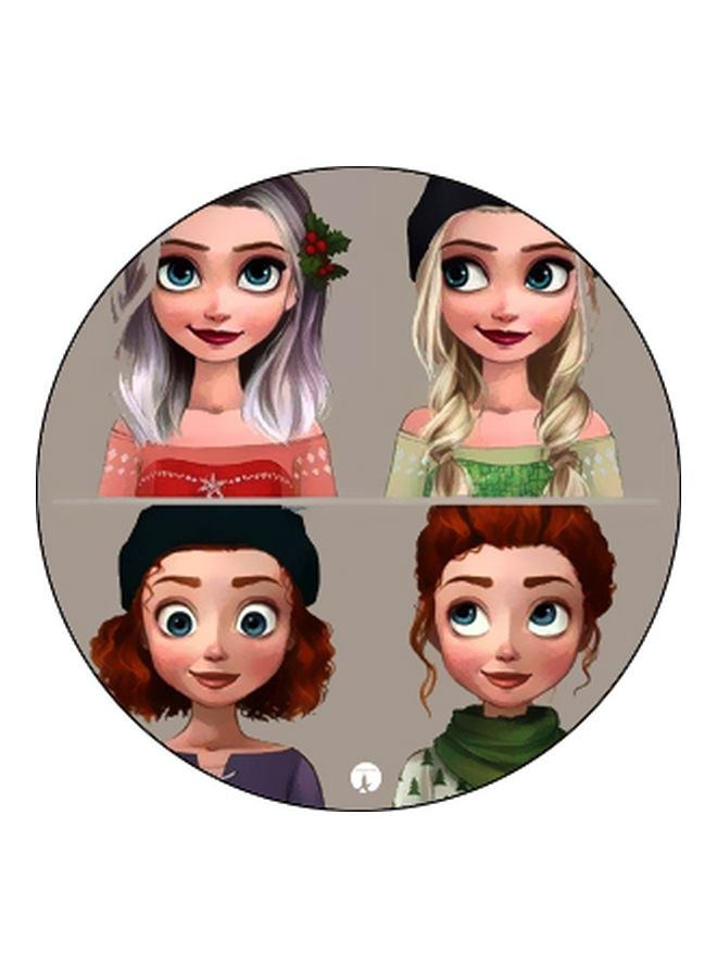 BP Girl Printed Pop Socket Phone Holder Grey/Beige/Black - Image 2