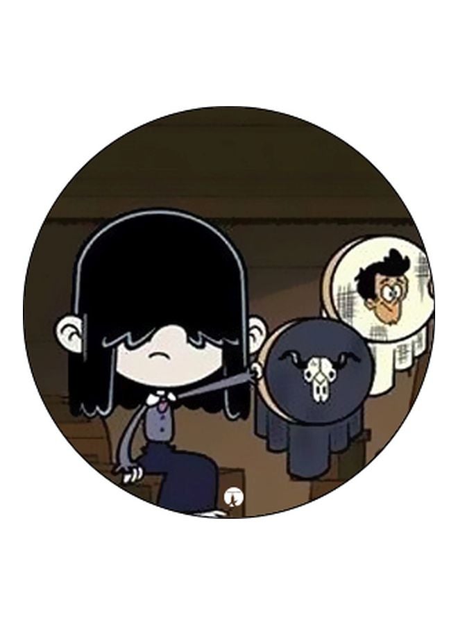 BP Cartoon Printed Pop Socket Phone Holder Brown/Grey/Black - Image 2