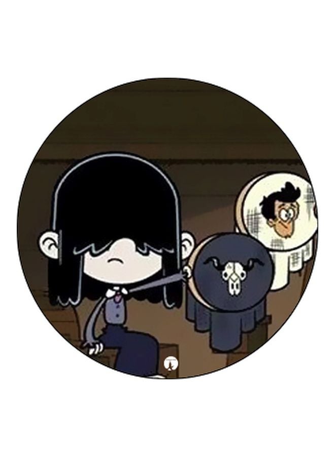 BP Cartoon Printed Pop Socket Phone Holder Brown/Grey/Black - Image 2