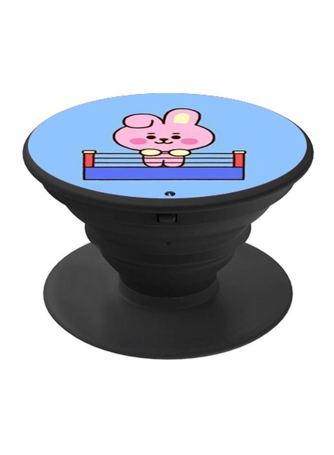 BP Cartoon Printed Pop Socket Phone Holder Blue/Pink/Black - Image 1