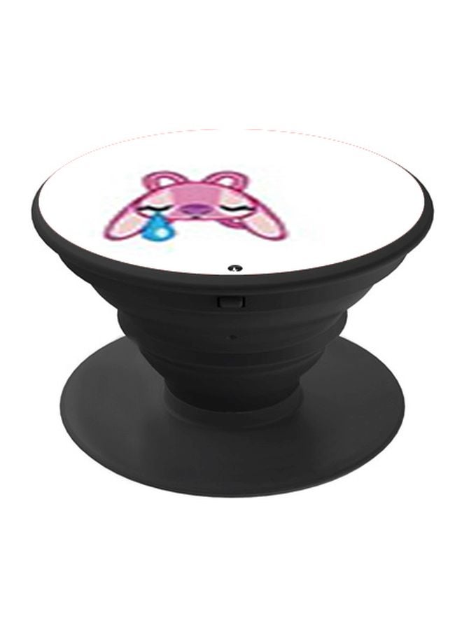 BP Cartoon Printed Pop Socket Phone Holder Pink/Cyan/Black - Image 1