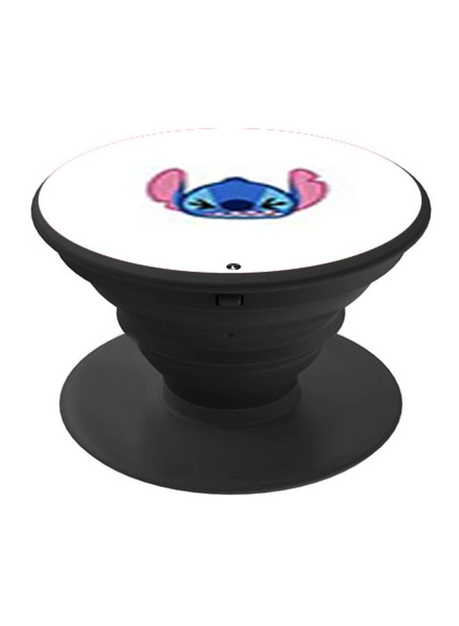 بي بي حامل هاتف على شكل مقبض أصابع منبثق بطبعة رسومات كرتونية الأسود/ الوردي/ الأزرق - Image 1